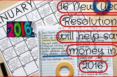 16 New Year Resolutions that will save money
