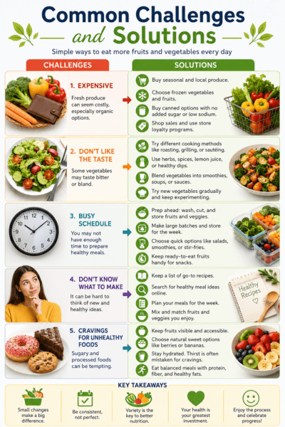 How to Eat Fruits and Vegetables Every Day Common Challenges and Solutions