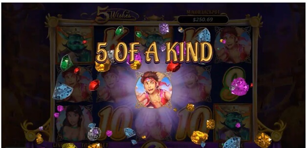 How to Play 5 Wishes Slot Game Online 5 Wishes slot- 5 of a kind