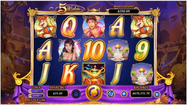 5 Wishes Slot- Game Facts