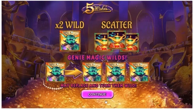 5 Wishes slot game features