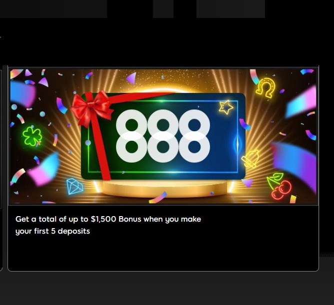 888 Casino $1500 Bonus Offer