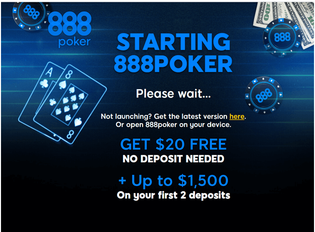 888 poker welcome bonus