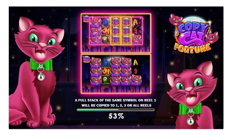 About copy cat fortune slot game