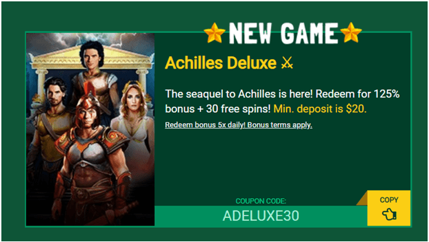 Achilles-Deluxe-slot-Coupon-codes-Fair-Go-casino