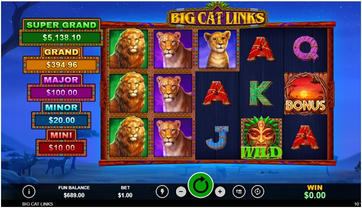 Big Cat links - Game Symbols