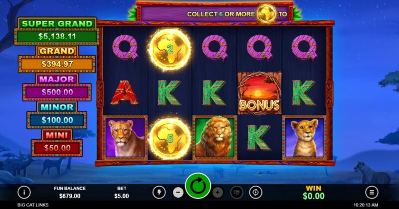Big cat links slot - About