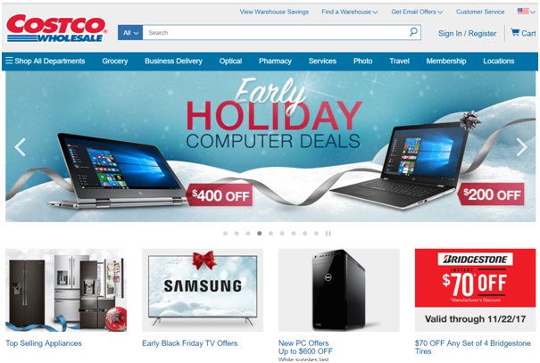 Black Friday deals with Costco