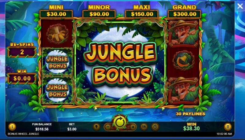 Bonus wheel jungle - Jungle Bonus