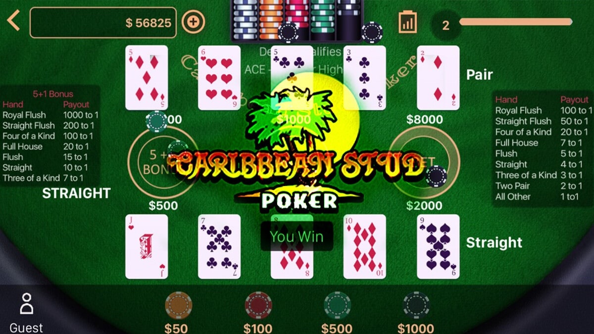 Caribbean Stud Poker Game To Play