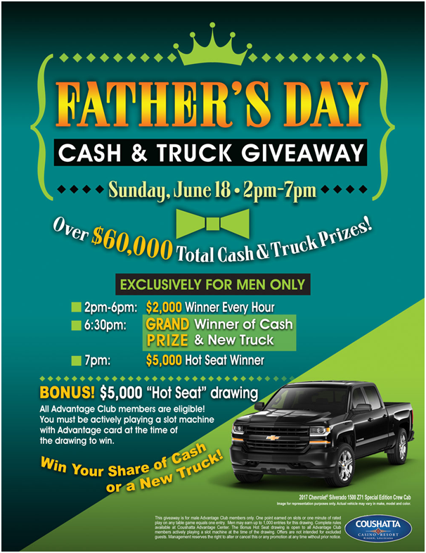 Cash and Truck Giveaway