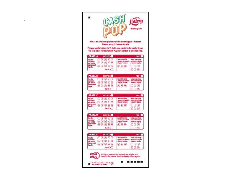 Tiket lotere pop tunai