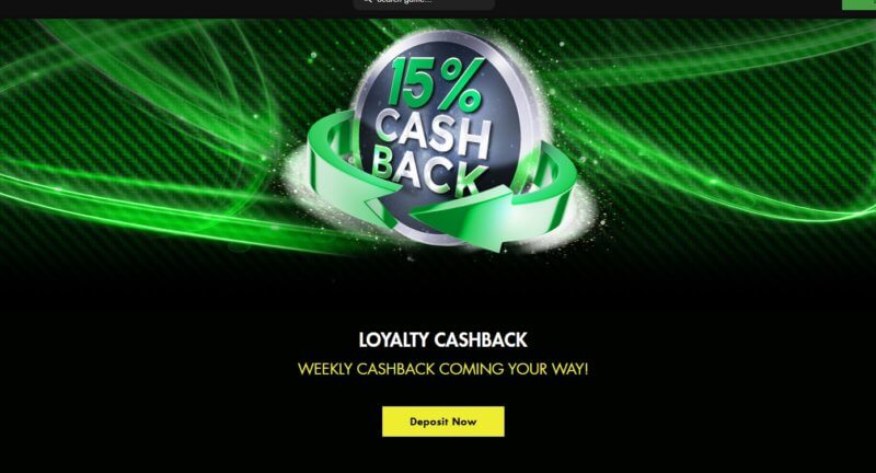 Cashback bonus offer