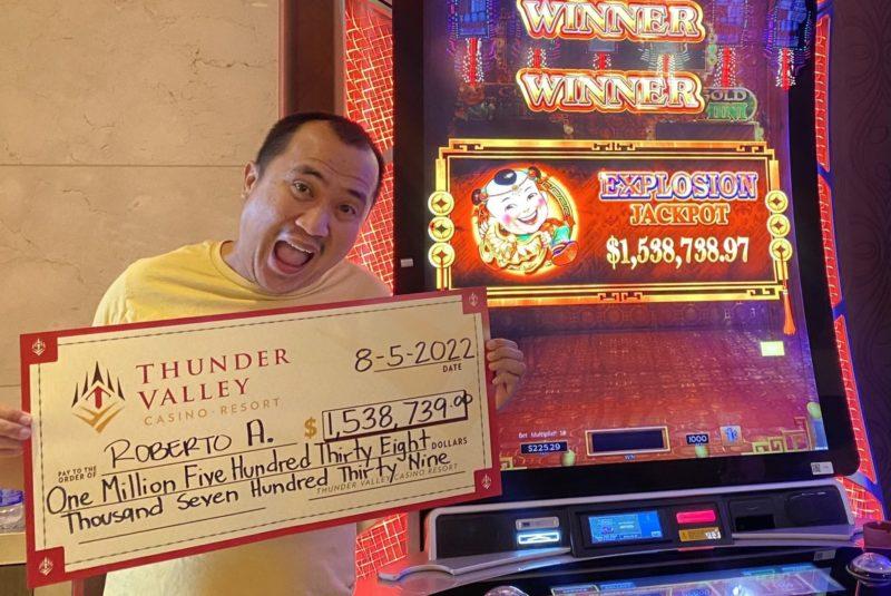 California’s Thunder Valley Casino Resort won more than $1.5 million