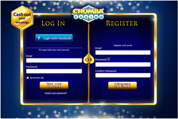 Chumba Casino- Register to play