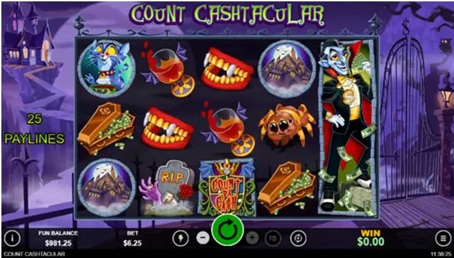 Count Cashtacular Slot At Online Casinos Celebrating Halloween Count Cashtacular - Game Features