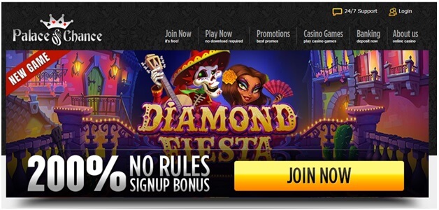 Coupon code Diamond Fiesta slot- Palace of Chance