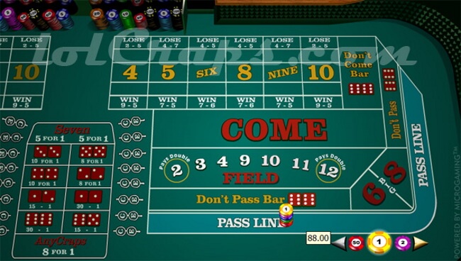 Craps Pass Line Bet