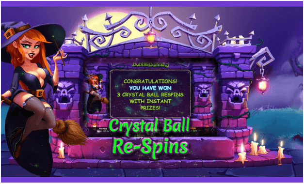 Crystal ball respins feature