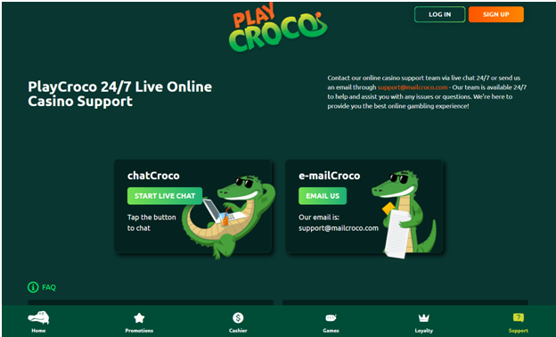Customer support Play Croco 1