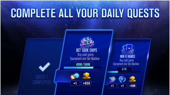 Daily Quests at World Series of Poker