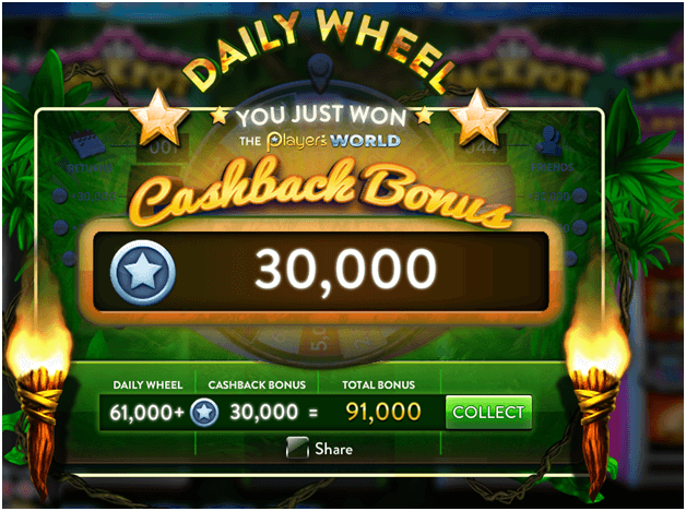 Daily Wheel Bonus at Heart of Vegas