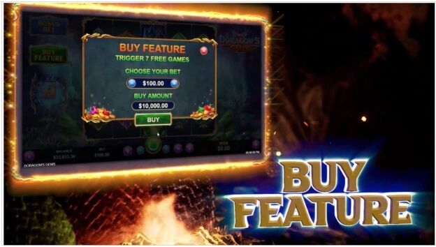 Doragon's Gems slot - Buy Feature