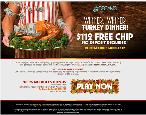 Dreams casino bonus offers