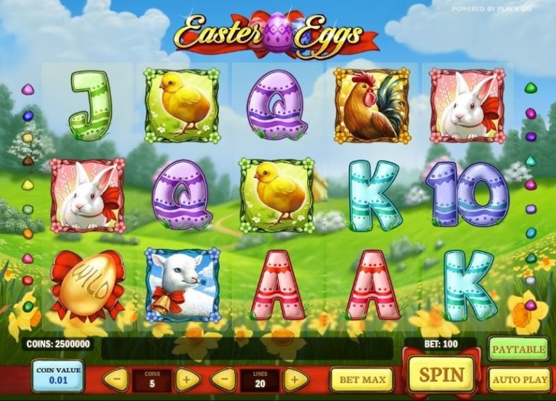 Easter eggs slot game