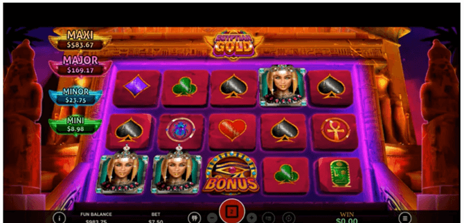 Egyptian Gold slot bonus