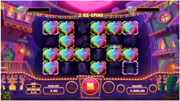 Features of Diamond Fiesta- respins