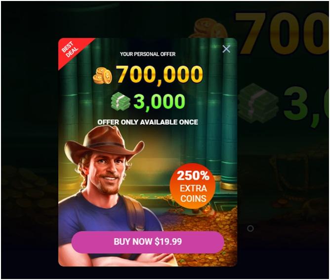 Free coins at Funrize casino