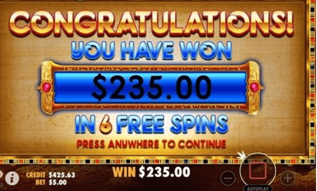 Free spin wins