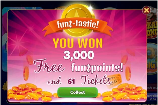 Funzpoints daily jackpots and bonuses