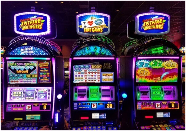 Slot machines at casinos