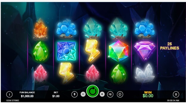 Gem Strike Slot- Game Symbols