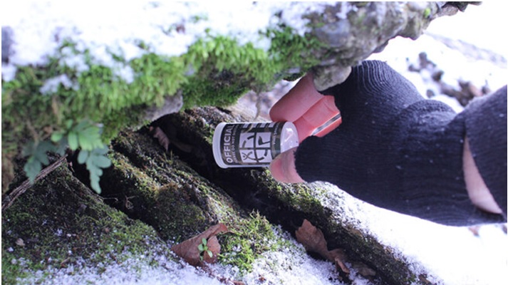 Geocache in winter