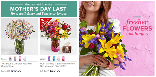 Gift flowers to your mom