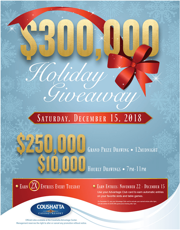 Giveaways at US casinos