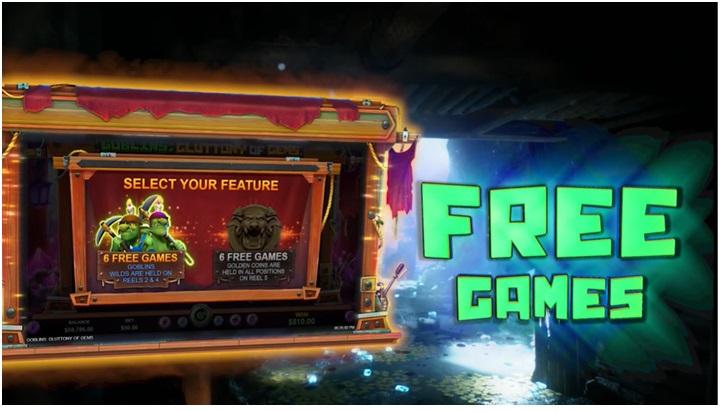 Goblins Gluttony of Gems slot Free Games Feature