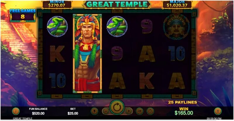 Great Temple- Progressive Jackpots