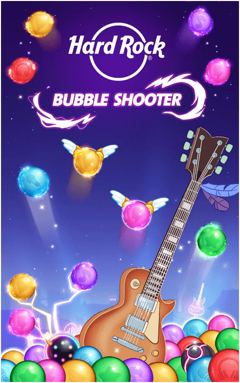 Hard rock Bubble shooter app