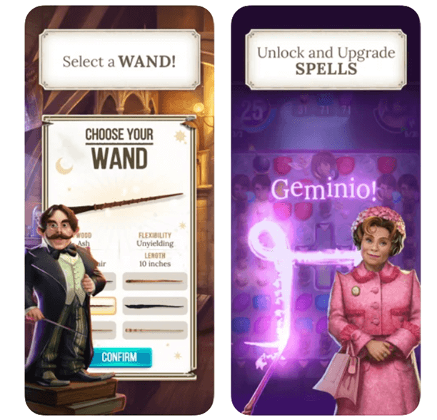 Harry Potter Puzzles and Spells game app