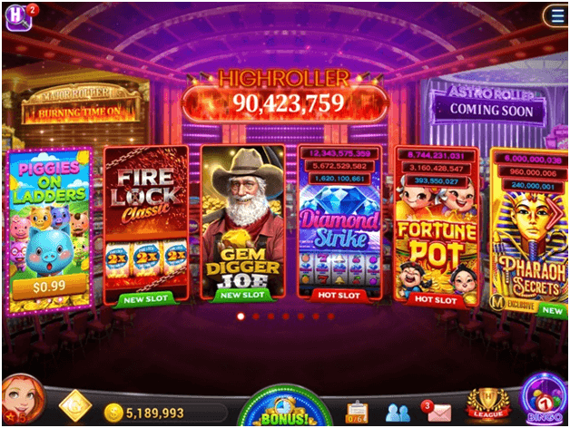 High Roller Vegas casino Slot App features