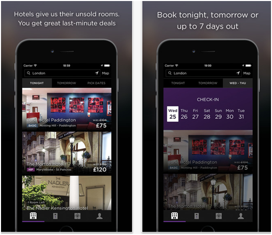 Hotel Tonight App