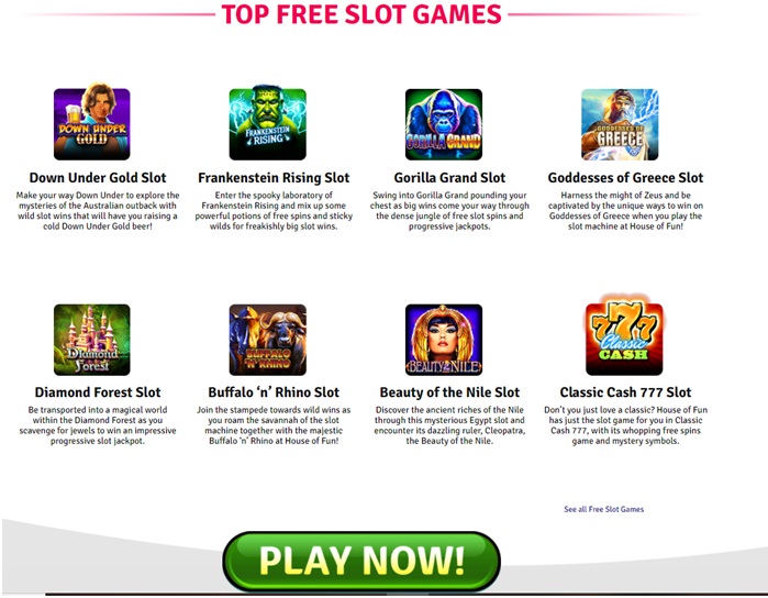House of Fun Top free slots