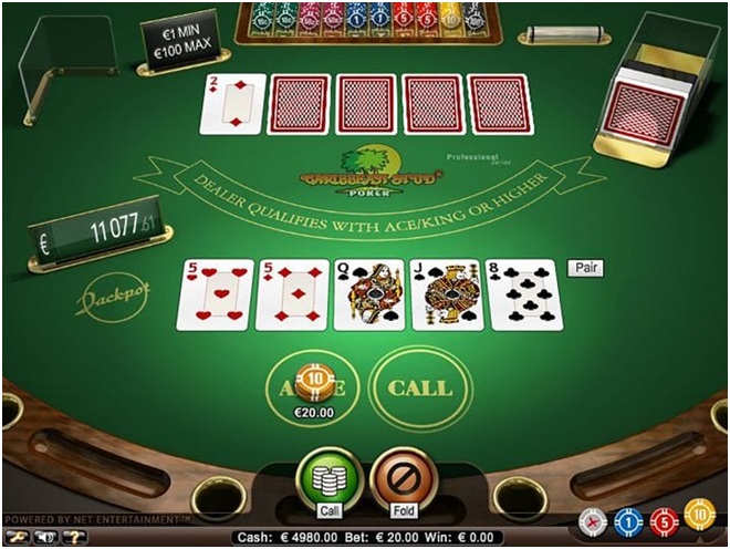 How to play Caribbean stud poker