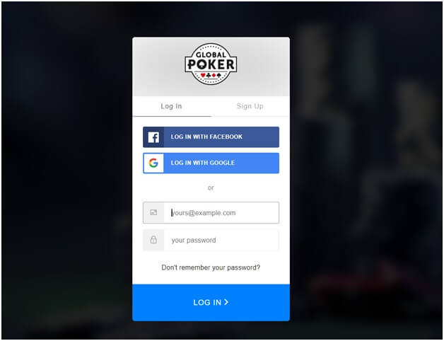How to get started at Global Poker