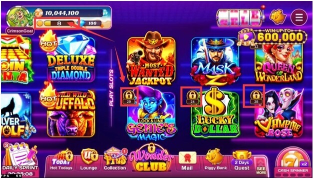 Wonder cash casino Games