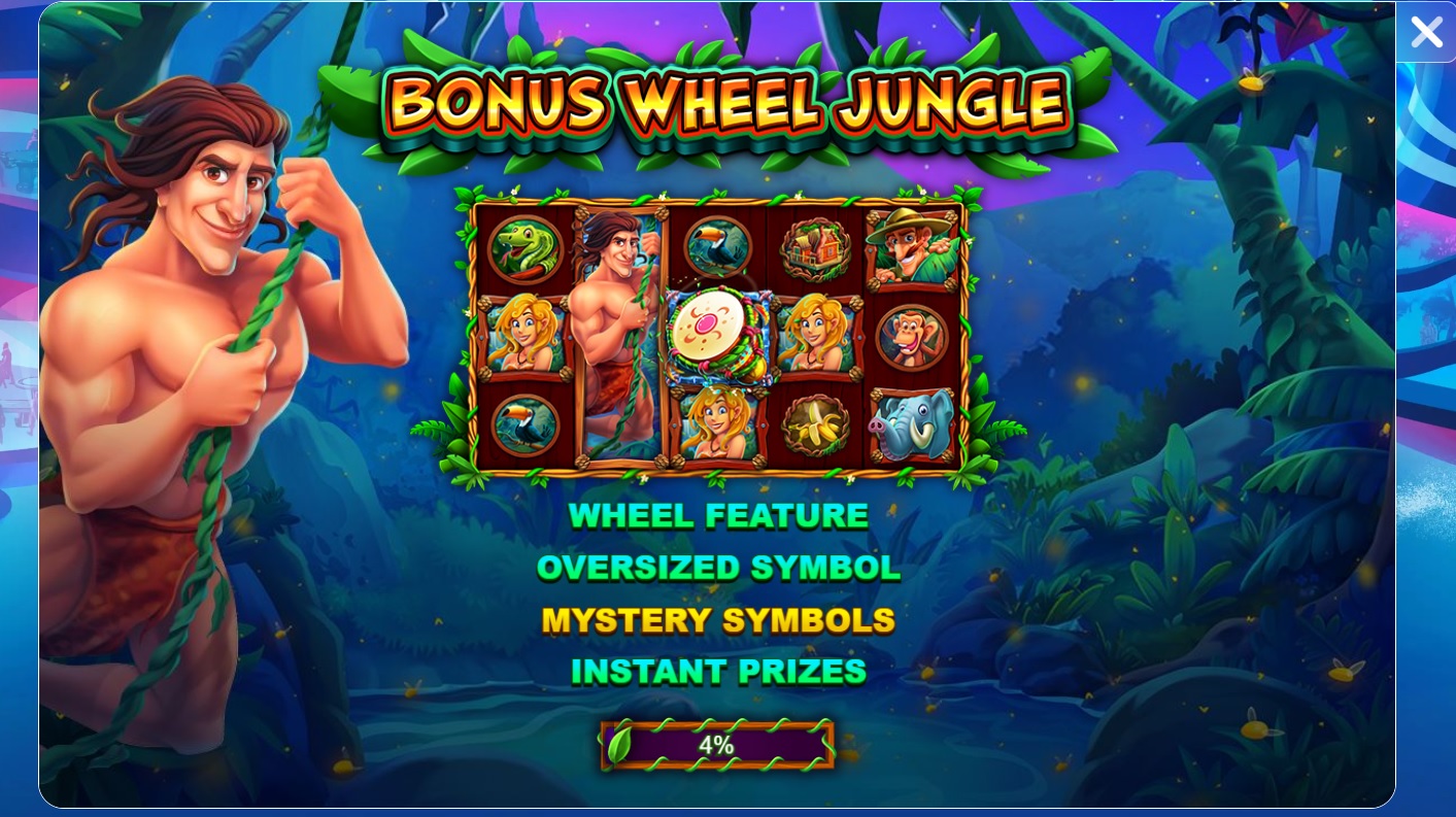 How to play Bonus Wheel Jungle Slot 